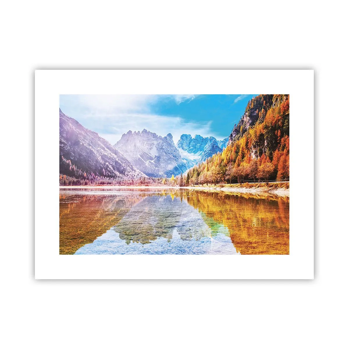 Poster - Iar în munți începe toamna - 40x30 cm