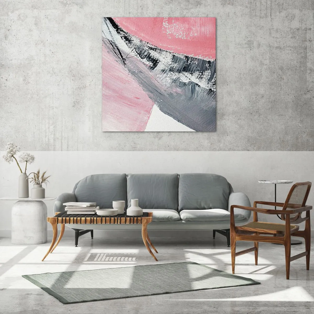 Tablou pe sticlă - Compoziție adaptată - 70x70 cm