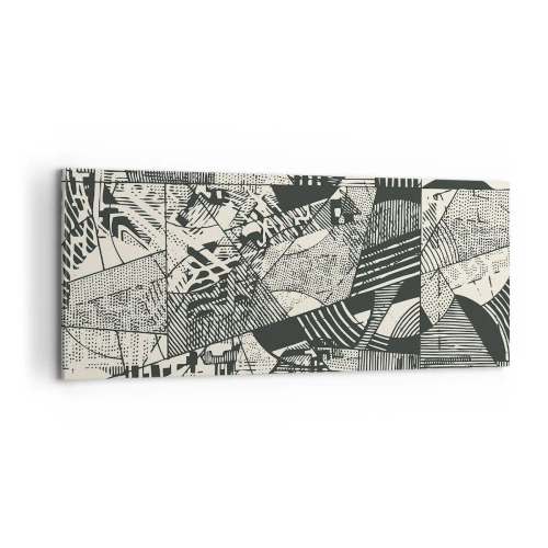 Tablou pe pânză - Dinamica de astăzi - 100x40 cm