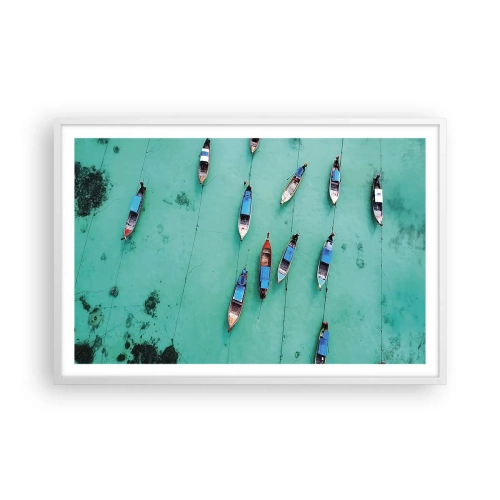 Poster în ramă albă - În așteptare - 91x61 cm