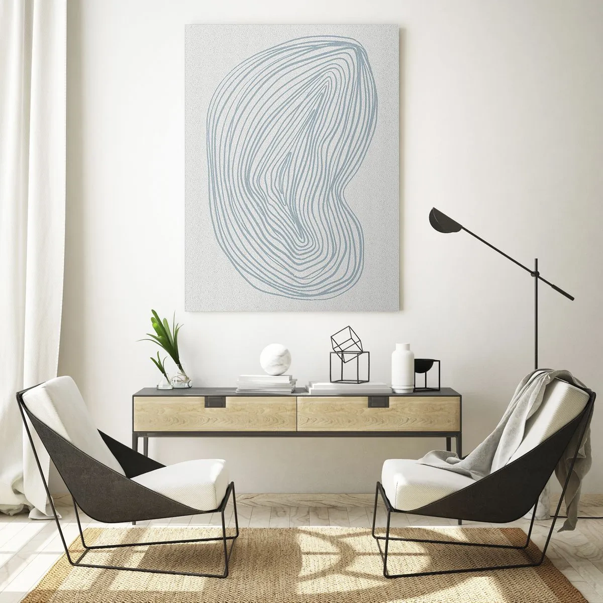 Tablou pe sticlă - Zâmbet de picături - 50x70 cm