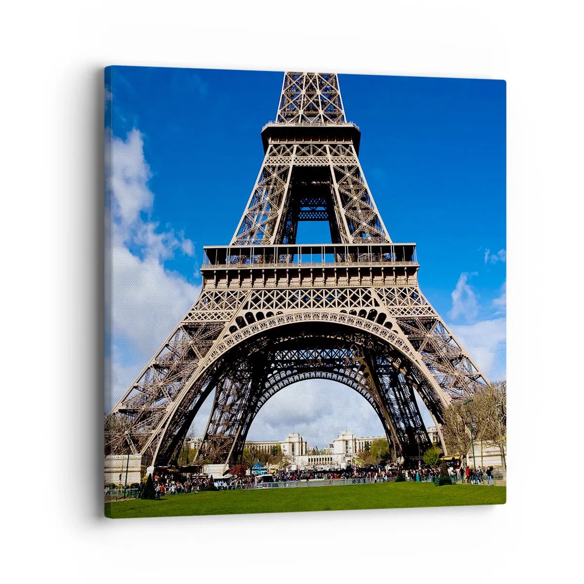 Tablou pe pânză - Întregul Paris la picioarele ei - 40x40 cm