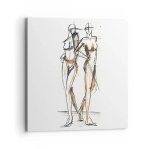 Tablou pe pânză - Un studiu de farmec - 70x70 cm