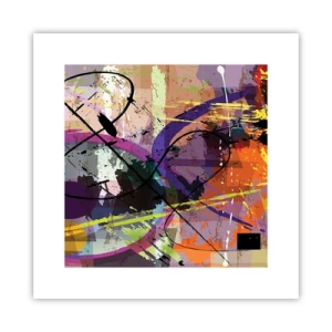 Poster - Poate fi drept sau de jur împrejur - 30x30 cm