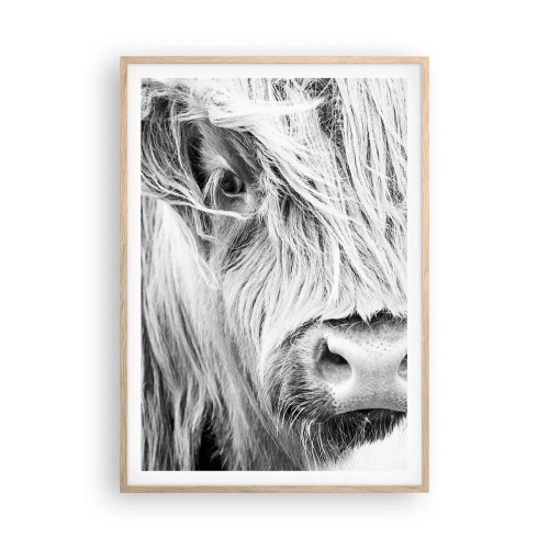 Poster în ramă de stejar deschis - Sălbăticie scoțiană - 70x100 cm