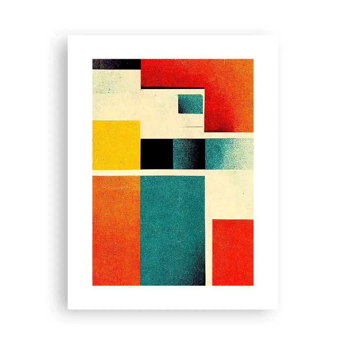 Poster - Abstracție geometrică - energie bună - 30x40 cm