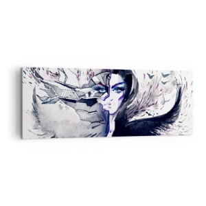 Tablou pe pânză - Demonică și frumoasă - 140x50 cm