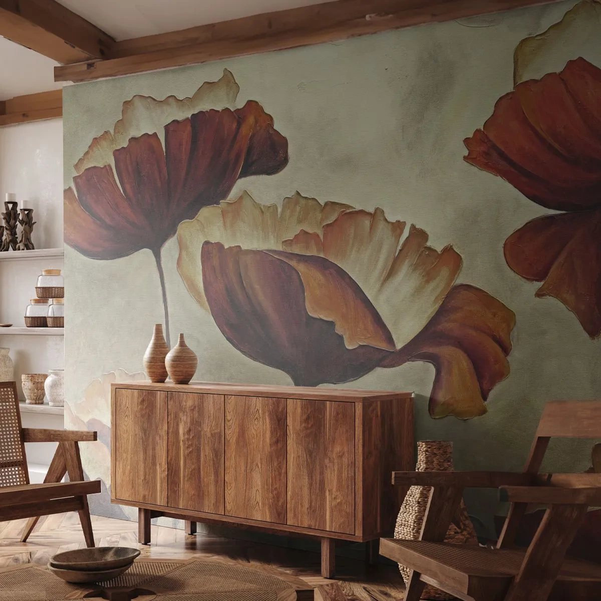 Tapet Standard Eco - Lunca - Abstracția, Floare, Bucată - 400x280 cm
