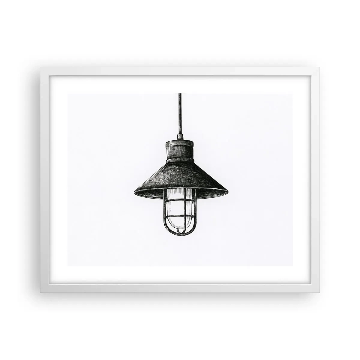 Poster în ramă albă - Cu mulți ani în urmă... - 50x40 cm