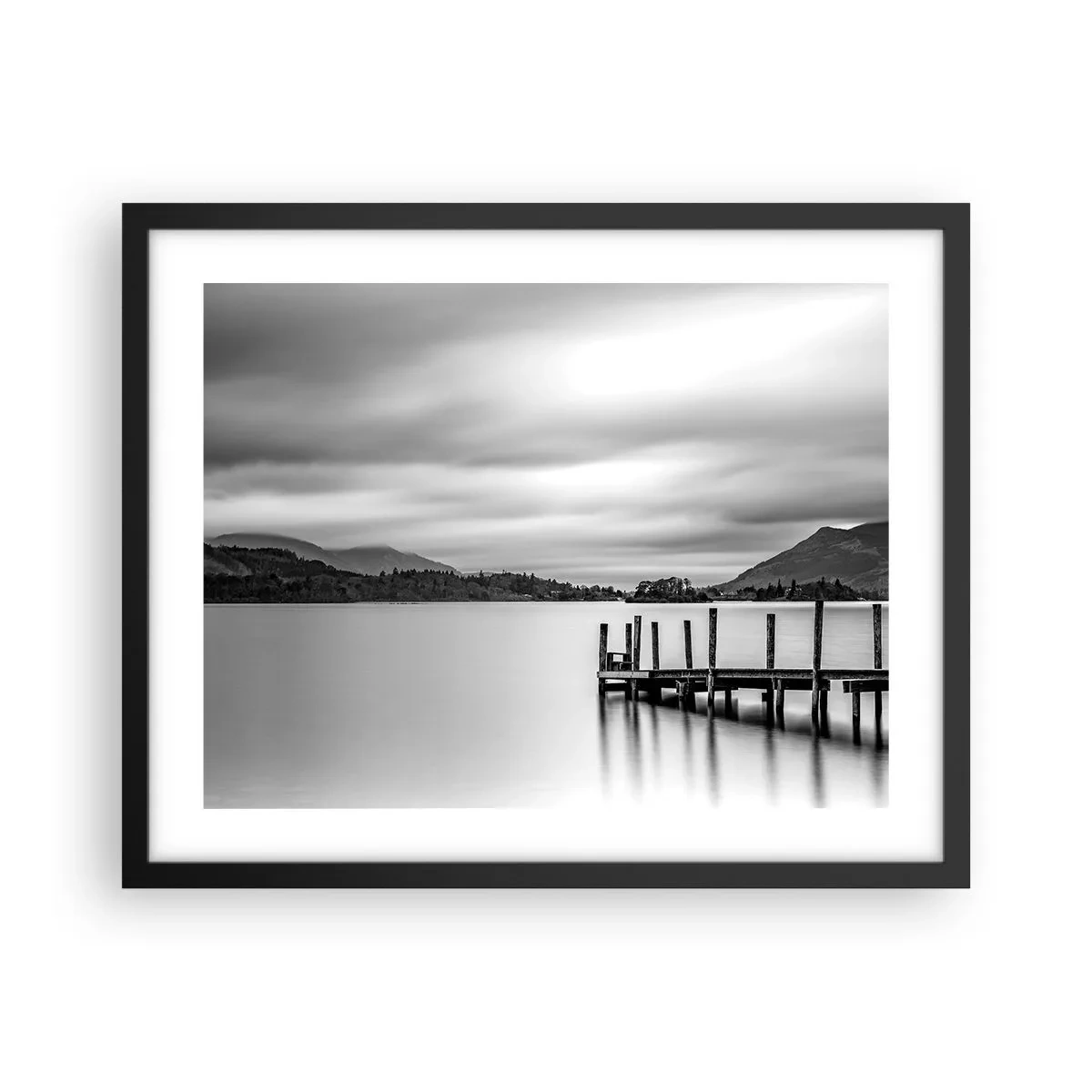 Poster în ramă neagră - Blândețe și putere - 50x40 cm
