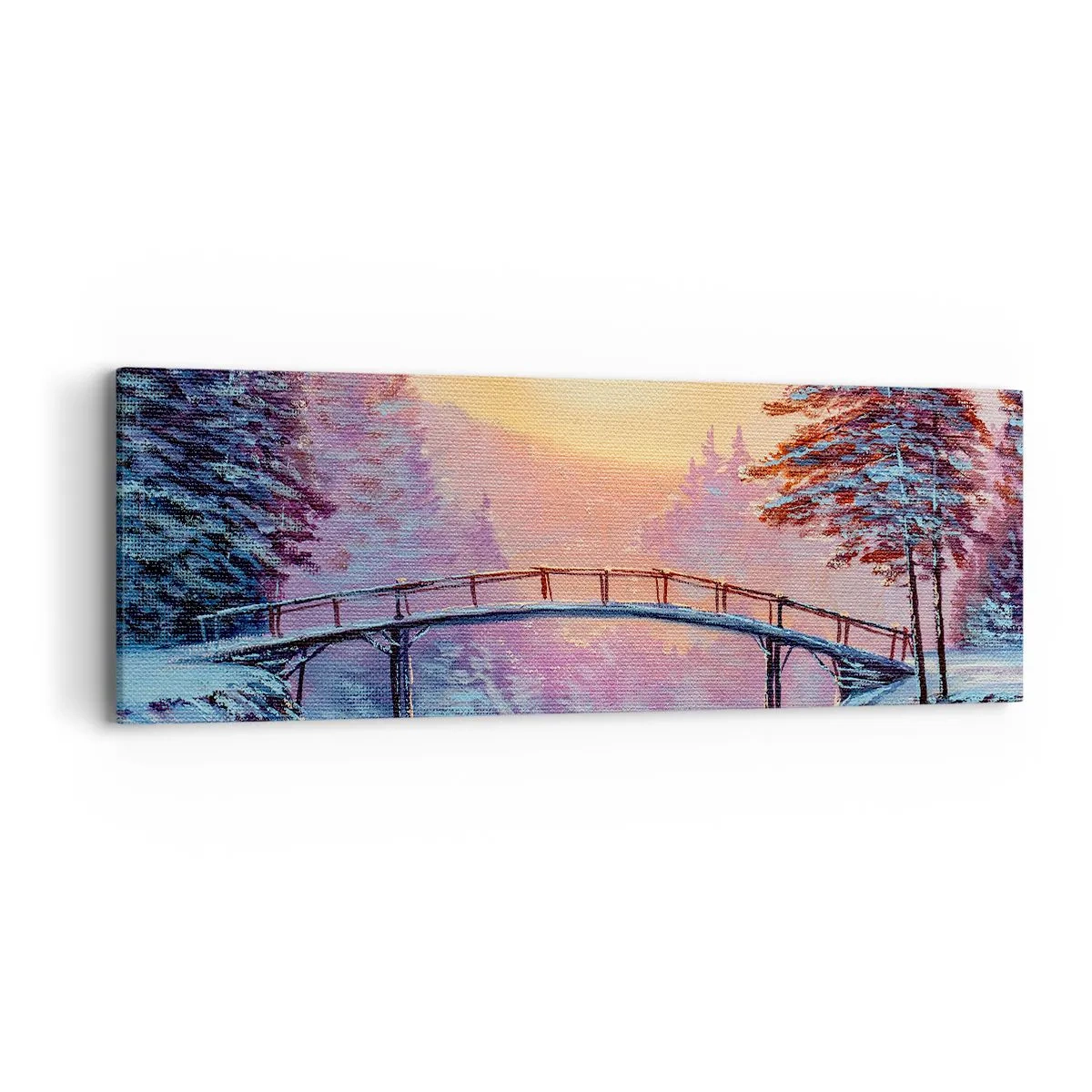 Tablou pe pânză - Cele patru anotimpuri - iarna - 90x30 cm