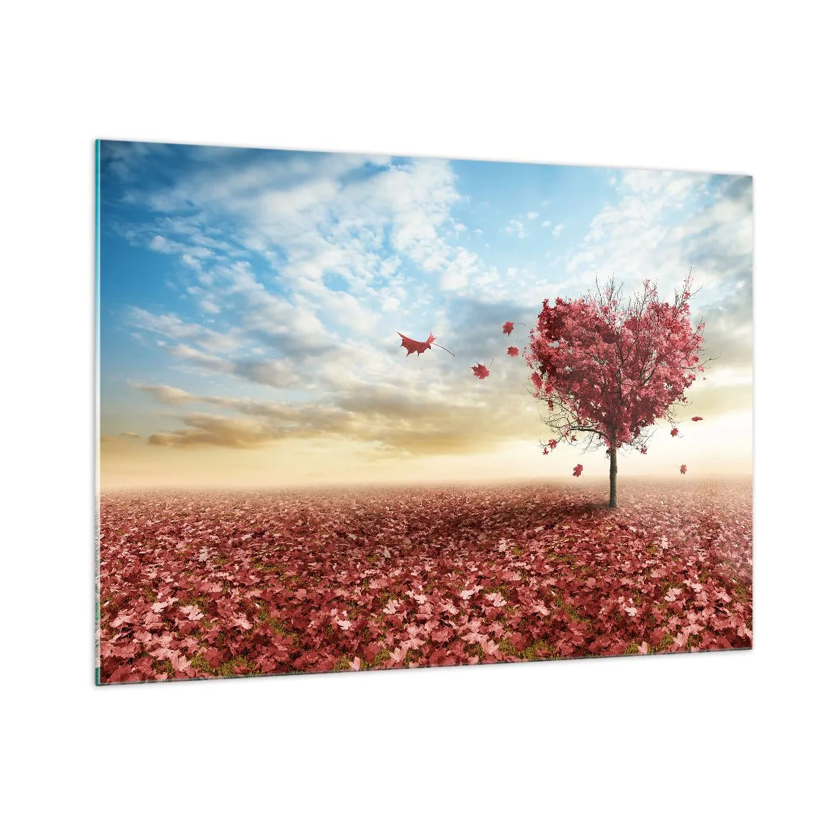 Tablou pe sticlă - Iubește toamna - 100x70 cm