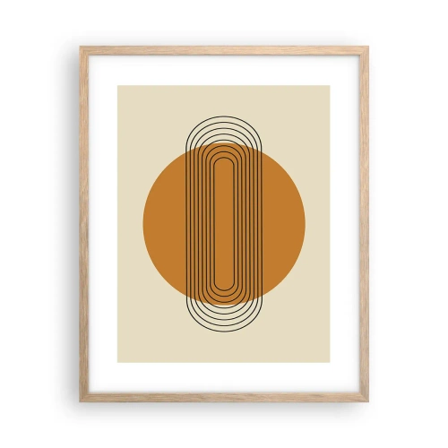 Poster în ramă de stejar deschis - Planul perfect - 40x50 cm