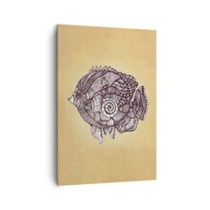 Tablou pe pânză - Dintr-un ocean de ornamente - 70x100 cm