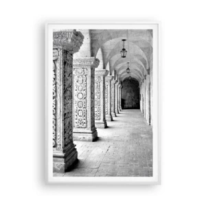 Poster în ramă albă - Și încotro…? - 70x100 cm