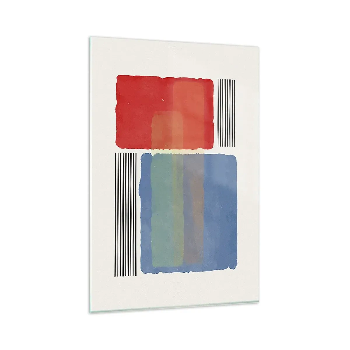 Tablou pe sticlă - Spiritul și litera geometriei - 80x120 cm