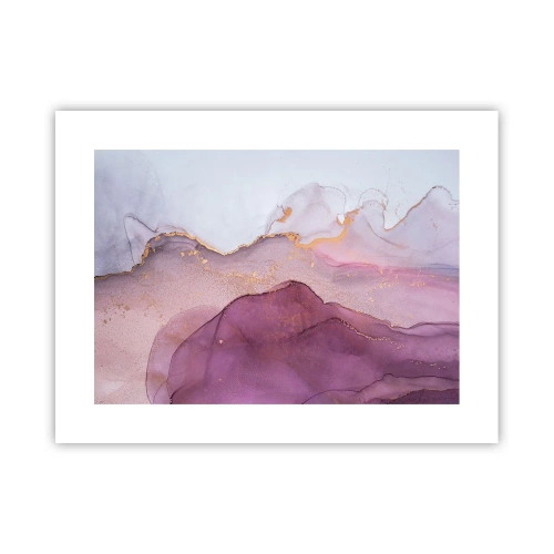 Poster - Valuri de liliac și violet - 40x30 cm