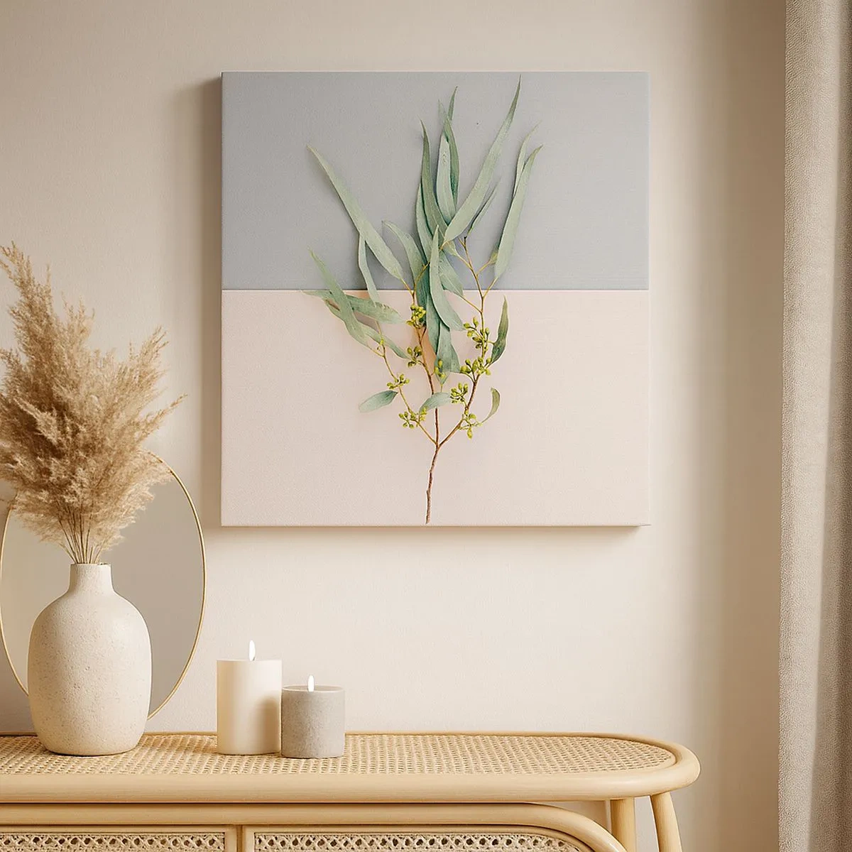 Tablou pe pânză - Subtilitate pastelată - 30x30 cm