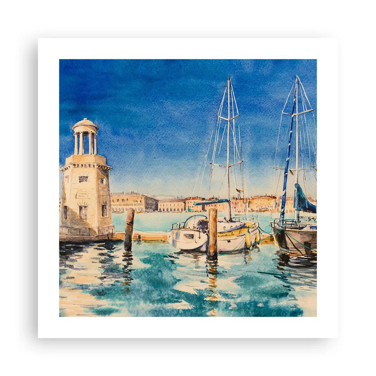 Poster - Laguna însorită - 50x50 cm
