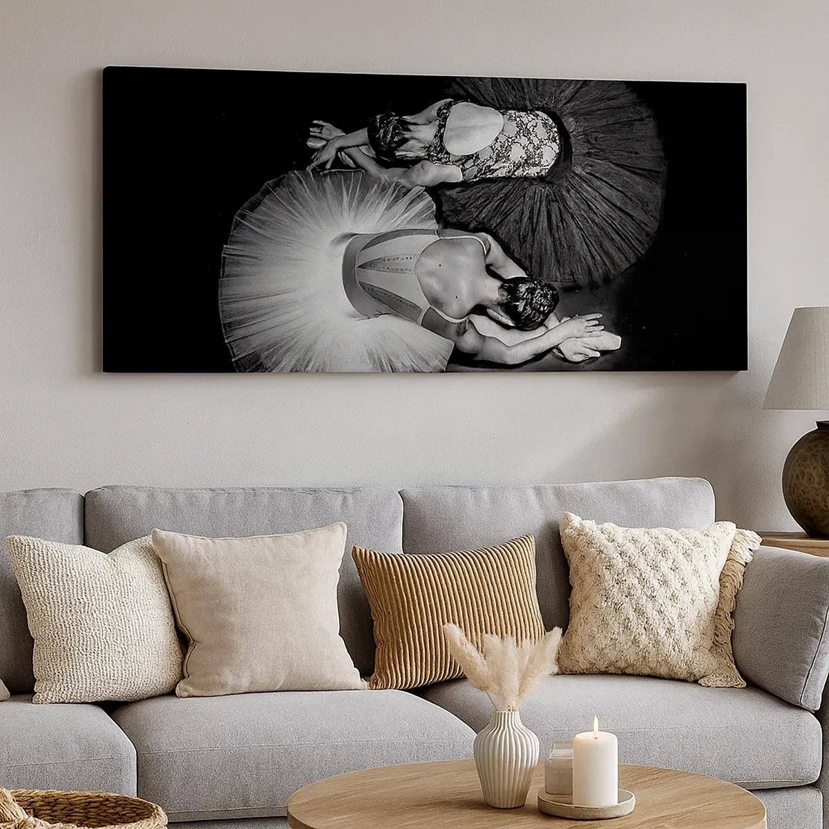 Tablou pe pânză - Yin și yang - echilibrul perfect - 30x30 cm