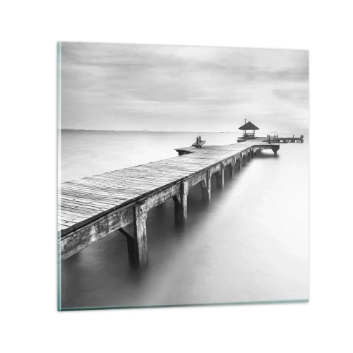 Tablou pe sticlă - În depărtare - 70x70 cm