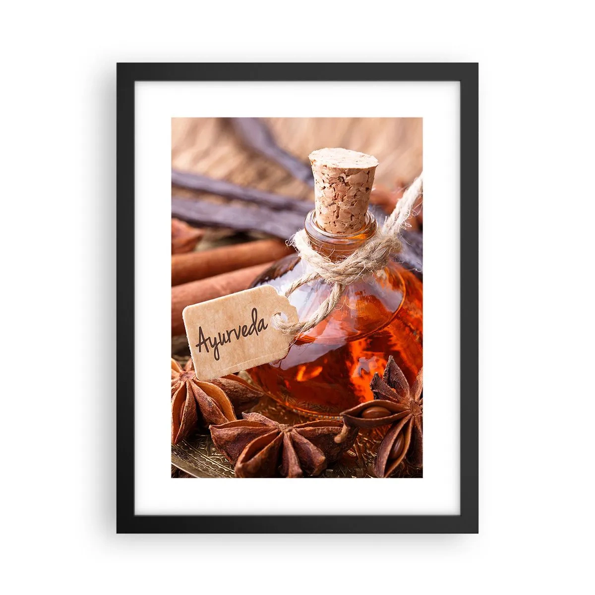 Poster în ramă neagră - Unitatea trupului și a spiritului - 30x40 cm