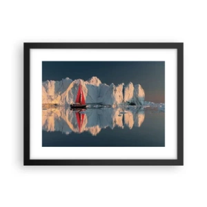 Poster în ramă neagră - La capătul lumii - 40x30 cm