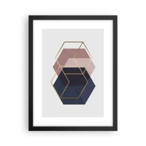 Poster în ramă neagră - Puterea simplității - 30x40 cm