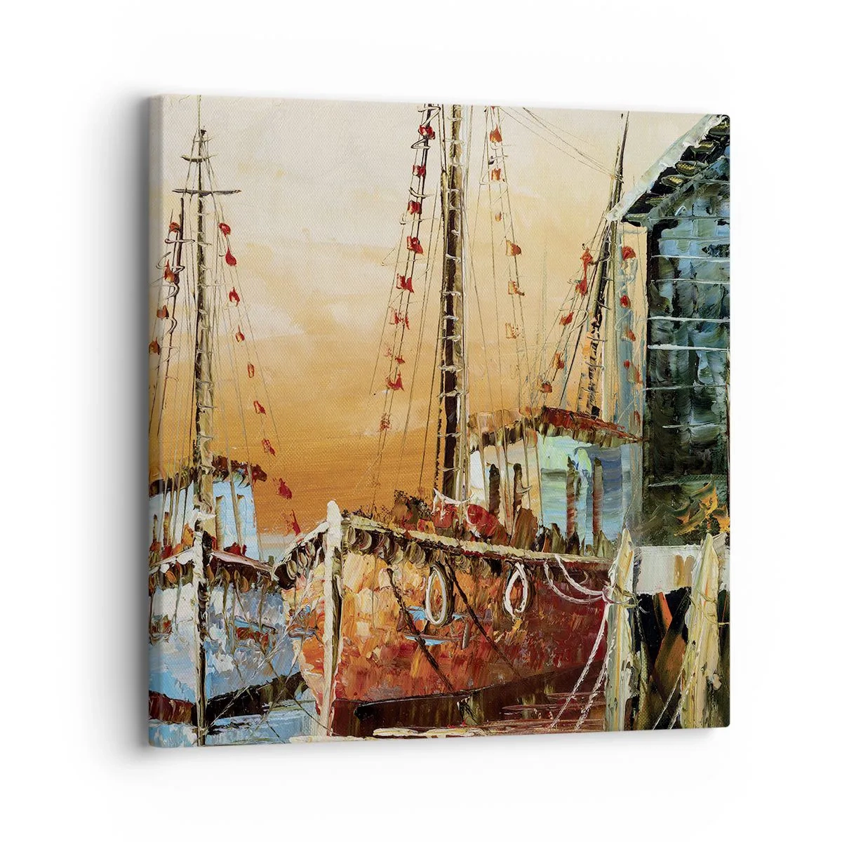 Tablou pe pânză - Întoarcere pașnică - 30x30 cm