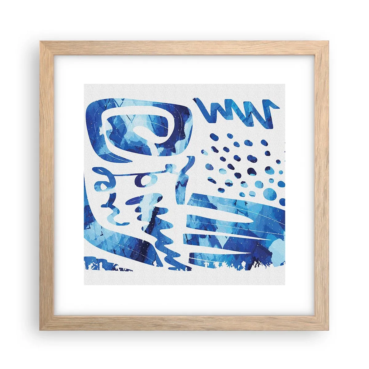 Poster în ramă de stejar deschis - Înapoi la rădăcini - 30x30 cm