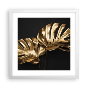 Poster în ramă albă - Comorile naturii - 40x40 cm