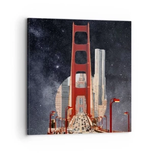 Tablou pe pânză - Întotdeauna în centru - 70x70 cm