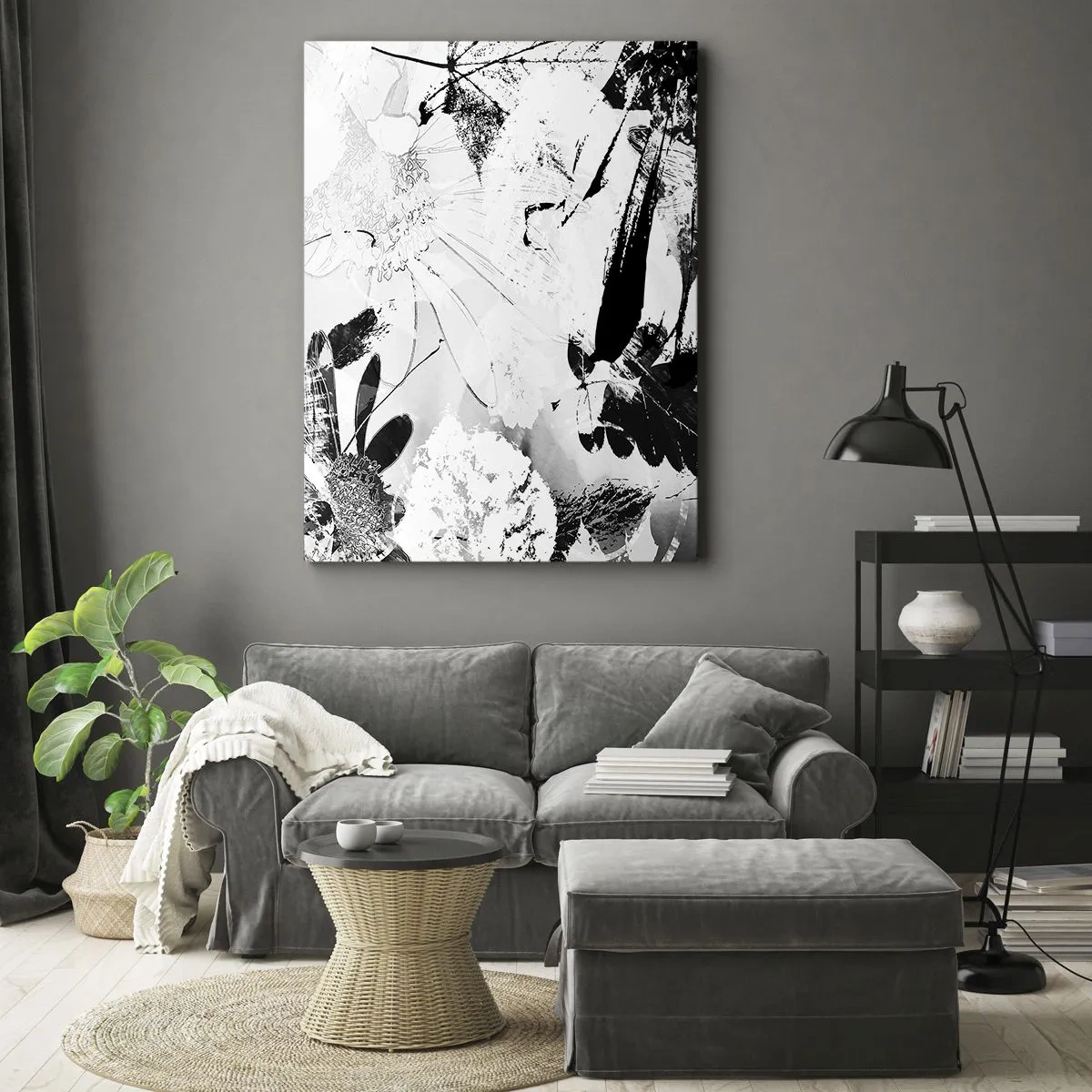Tablou pe pânză - Toamna în negativ - 50x70 cm
