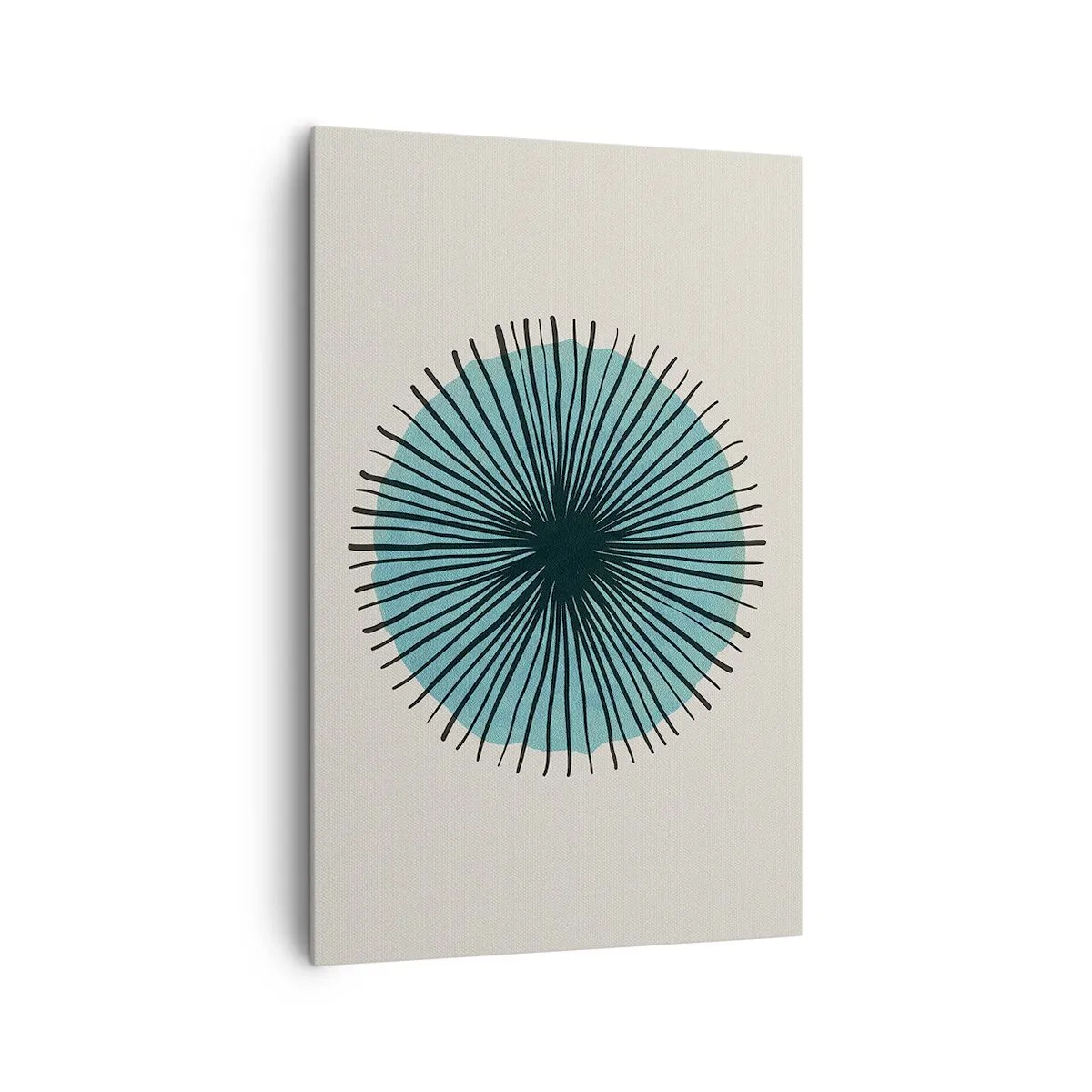 Tablou pe pânză - Radiant pe albastru - 80x120 cm