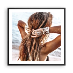 Poster în ramă neagră - Sora apei și a soarelui - 60x60 cm