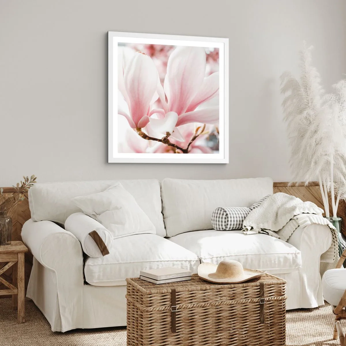 Poster în ramă albă - Imensitatea sensibilității - 50x50 cm
