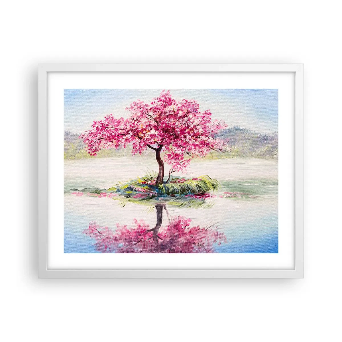 Poster în ramă albă - Festivalul Primăverii - 50x40 cm