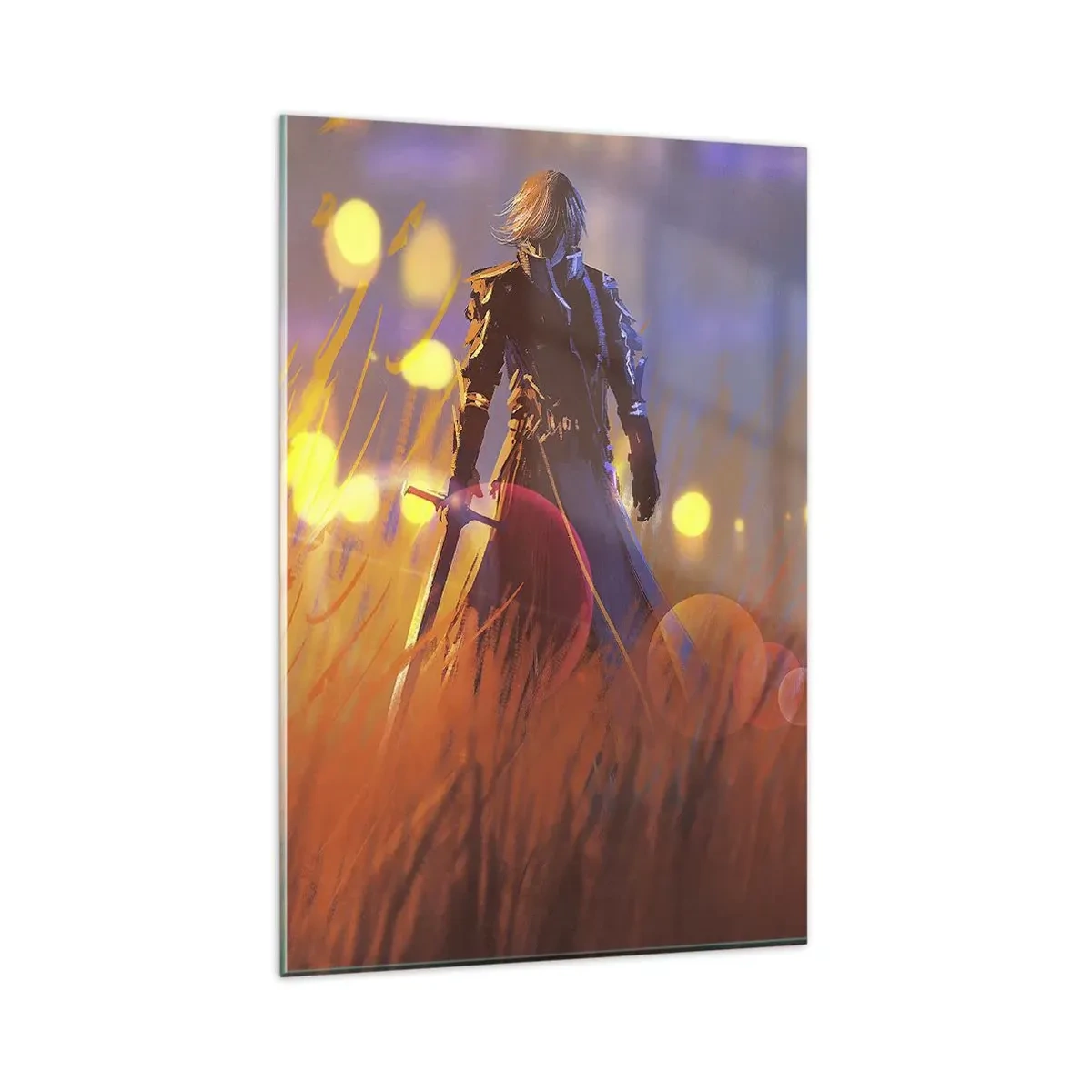 Tablou pe sticlă - Cavalerul greșit - 80x120 cm