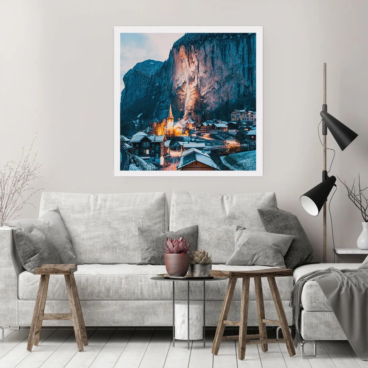 Poster - Spiritul luminos al iernii - 50x50 cm