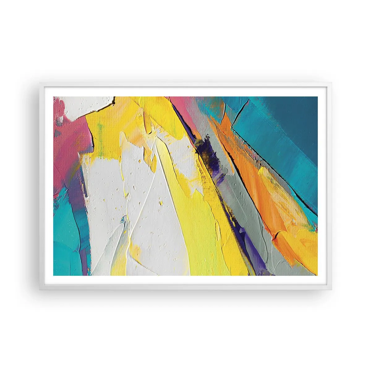 Poster în ramă albă - Anatomia luminii - 100x70 cm