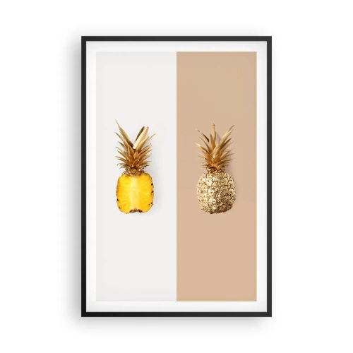 Poster în ramă neagră - Ananas de împărțit - 61x91 cm
