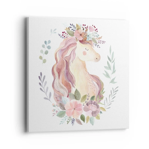 Tablou pe pânză - O invitație în lumea basmelor - 40x40 cm