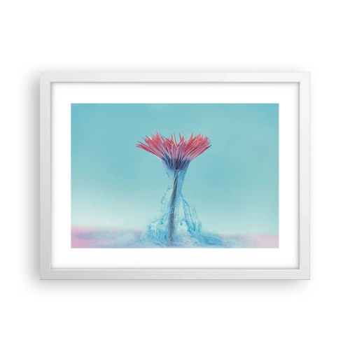 Poster în ramă albă - Într-o unduire revigorantă - 40x30 cm