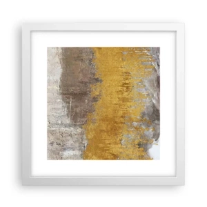 Poster în ramă albă - O suflare de aur - 30x30 cm