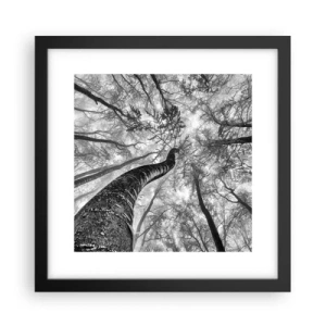 Poster în ramă neagră - Cursa spre lumină - 30x30 cm