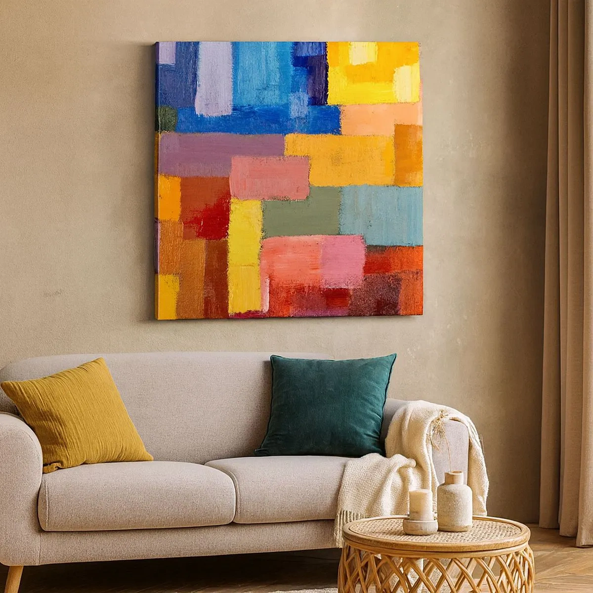 Tablou pe pânză - Fiecare diferită, toate colorate - 30x30 cm