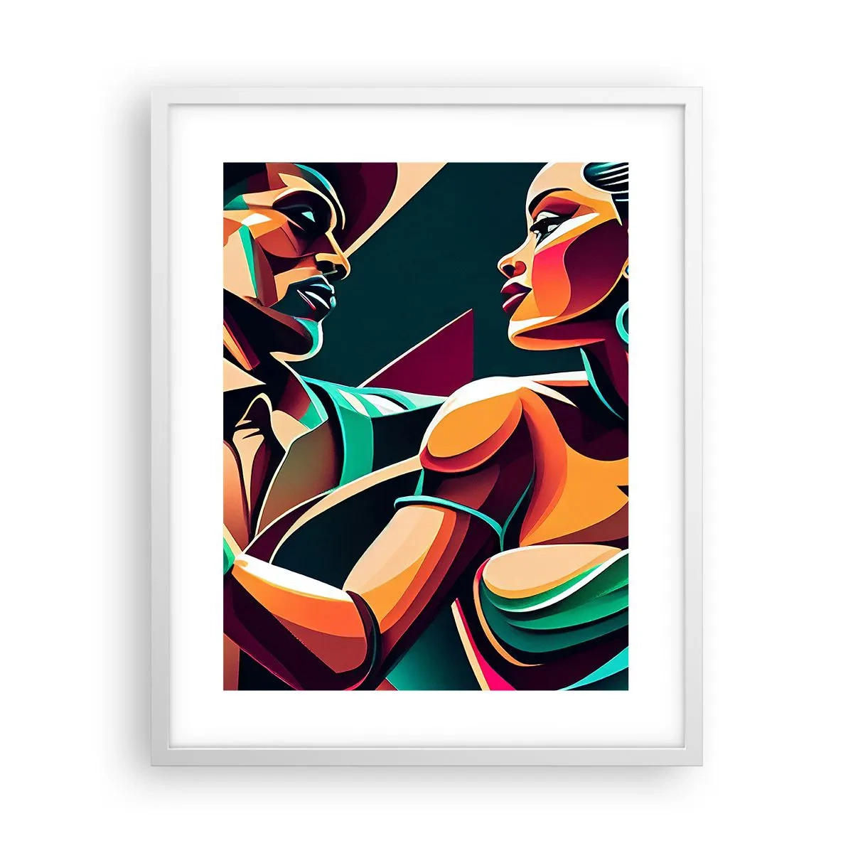 Poster în ramă albă - În ritmul inimii - 40x50 cm