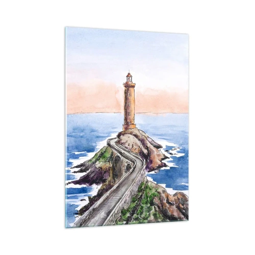 Tablou pe sticlă - Cu fața la mare - 70x100 cm