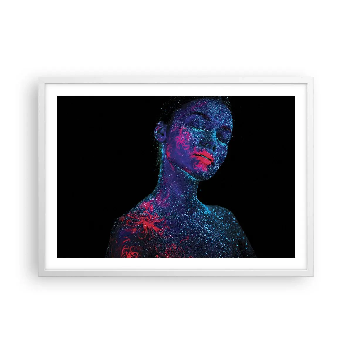 Poster în ramă albă - În praf de stele - 70x50 cm