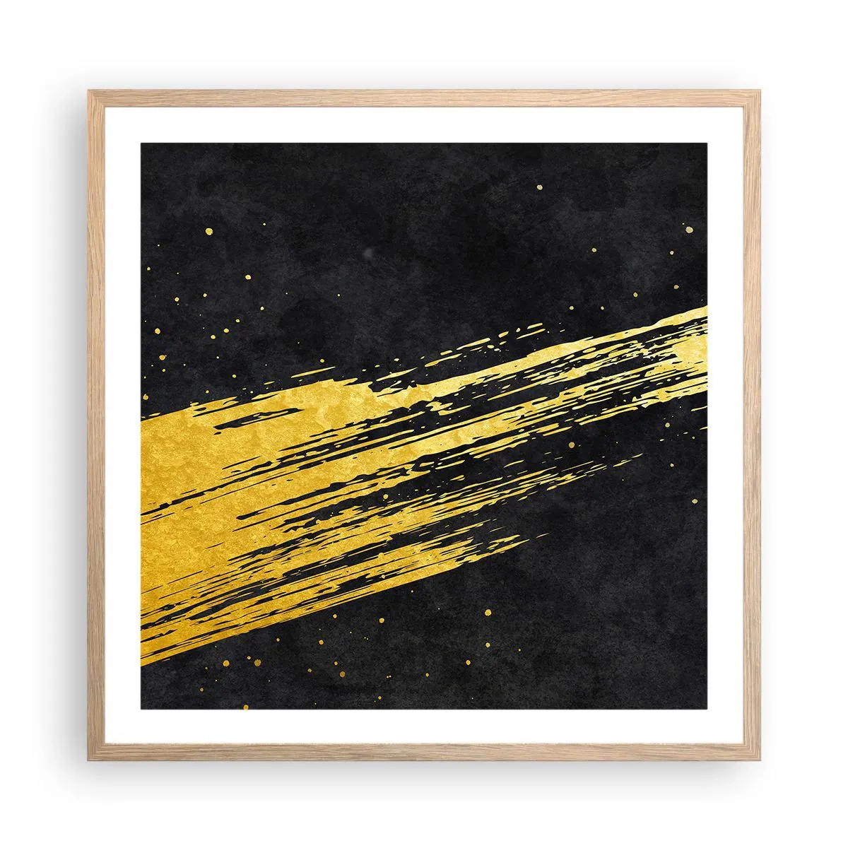 Poster în ramă de stejar deschis - Salt în hiperspațiu - 60x60 cm